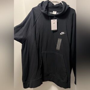 NWT Nike Women’s Plus 3X Black Hoodie with Classic White Nike Swoosh Logo
